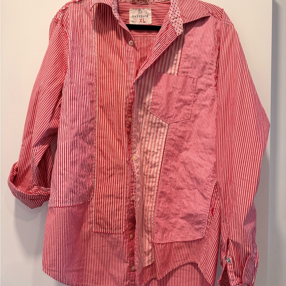 Hartford Red and White Striped Shirt